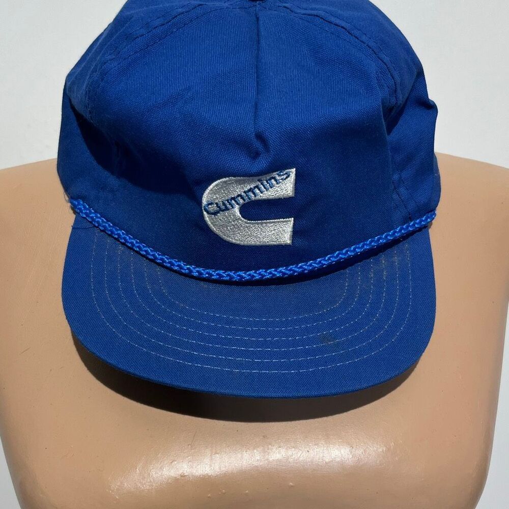 Vintage Cummins Men's‎ Royal Blue Strapback Adjustable Baseball Cap Hat One Size
